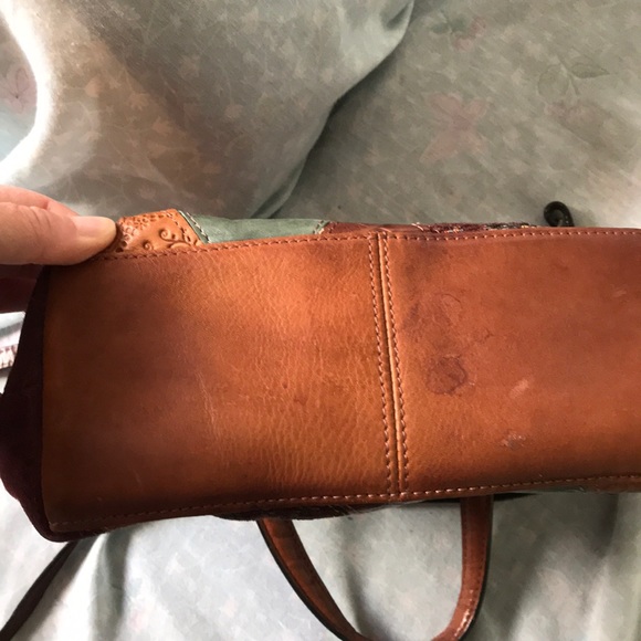 Fossil multicolor patched handbag - Picture 4 of 8